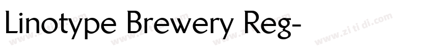 Linotype Brewery Reg字体转换